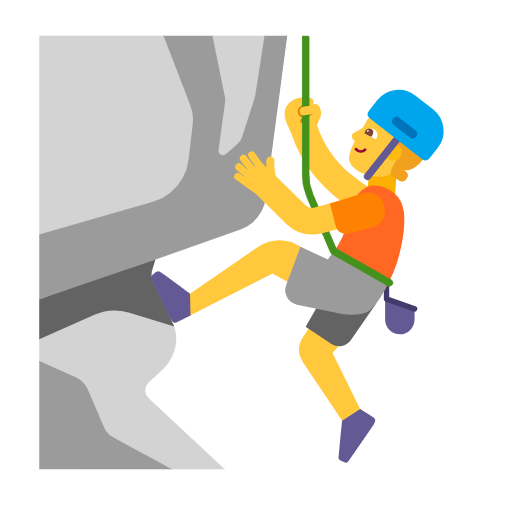 Людина піднімається по скелі для Microsoft Windows 11 24H2 August 2025 Update