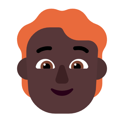 Pessoa: Pele Escura, Cabelo Vermelho para Microsoft Windows 11 24H2 August 2025 Update