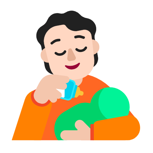 Pessoa Alimentando Bebê: Pele Clara para Microsoft Windows 11 24H2 August 2025 Update