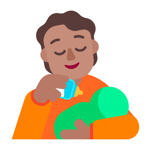 Pessoa Alimentando Bebê: Pele Morena para Microsoft Windows 11 24H2 August 2025 Update