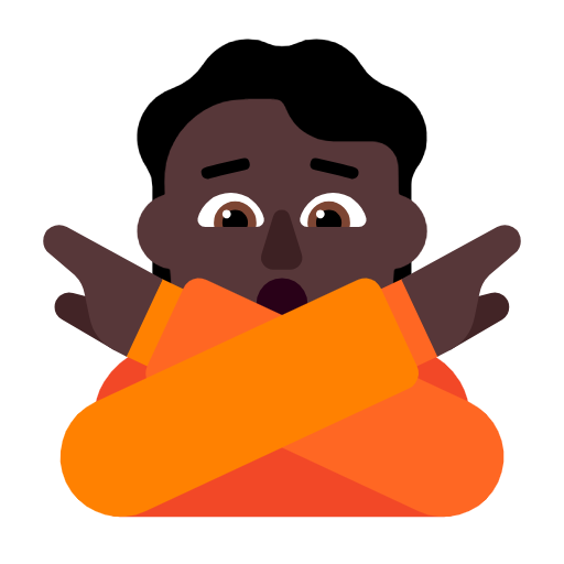 Pessoa Fazendo Gesto De “Não”: Pele Escura para Microsoft Windows 11 24H2 August 2025 Update