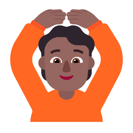 Pessoa Fazendo Gesto De “Ok”: Pele Morena Escura para Microsoft Windows 11 24H2 August 2025 Update