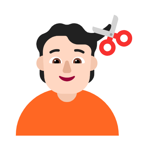 Pessoa Cortando O Cabelo: Pele Clara para Microsoft Windows 11 24H2 August 2025 Update