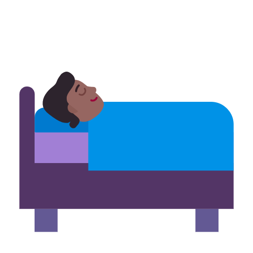 Людина в ліжку: темний тон шкіри для Microsoft Windows 11 24H2 August 2025 Update