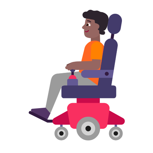 Pessoa Em Cadeira De Rodas Motorizada: Pele Morena Escura para Microsoft Windows 11 24H2 August 2025 Update