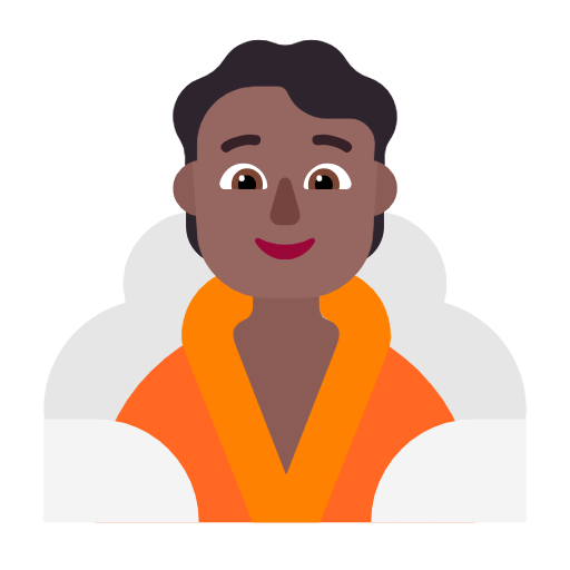 Людина в лазні: темний тон шкіри для Microsoft Windows 11 24H2 August 2025 Update