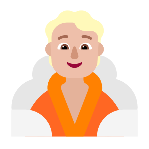 Людина в лазні: світлий тон шкіри для Microsoft Windows 11 24H2 August 2025 Update