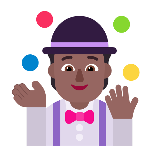 Malabarista: Pele Morena Escura para Microsoft Windows 11 24H2 August 2025 Update