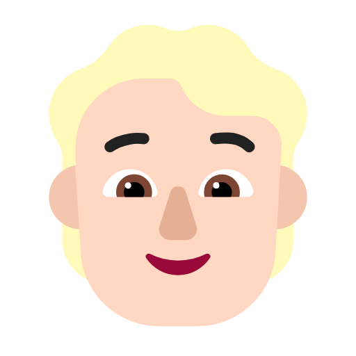 Людина зі світлим волоссям: дуже світлий тон шкіри для Microsoft Windows 11 24H2 August 2025 Update