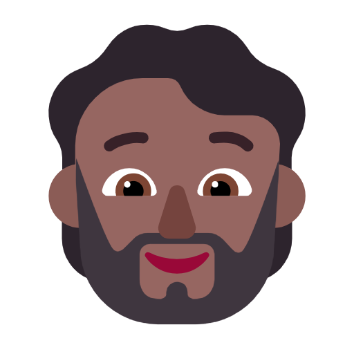 Homem: Barba: Pele Morena Escura para Microsoft Windows 11 24H2 August 2025 Update