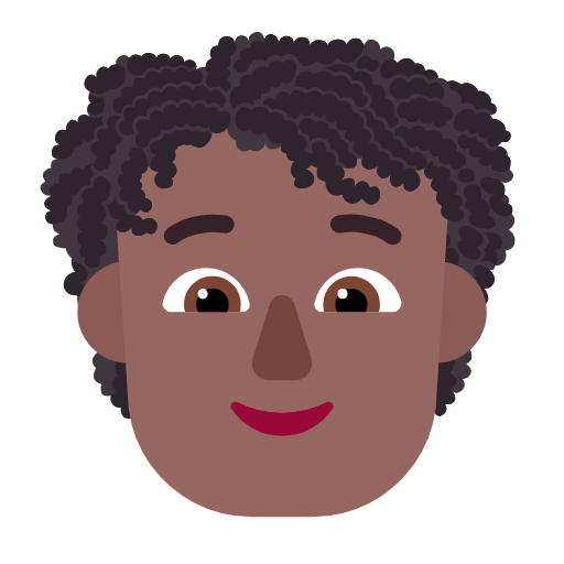 Pessoa: Pele Morena Escura, Cabelo Cacheado para Microsoft Windows 11 24H2 August 2025 Update
