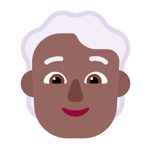 Pessoa: Pele Morena Escura, Cabelo Branco para Microsoft Windows 11 24H2 August 2025 Update