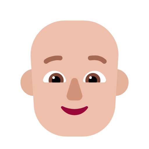 Дорослий: світлий тон шкіри без волосся для Microsoft Windows 11 24H2 August 2025 Update