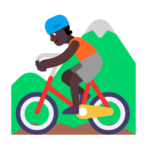 Pessoa Fazendo Mountain Bike: Pele Escura para Microsoft Windows 11 24H2 August 2025 Update