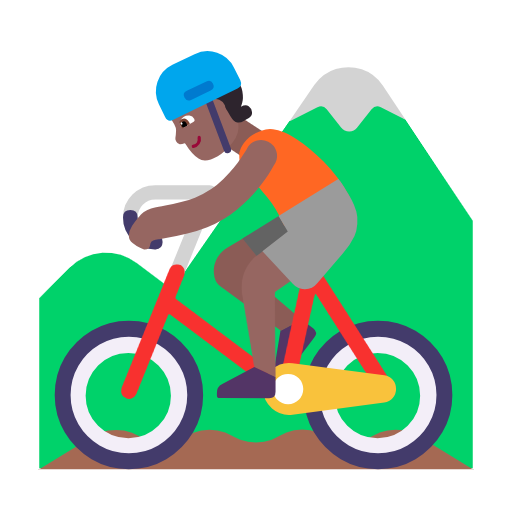 Pessoa Fazendo Mountain Bike: Pele Morena Escura para Microsoft Windows 11 24H2 August 2025 Update