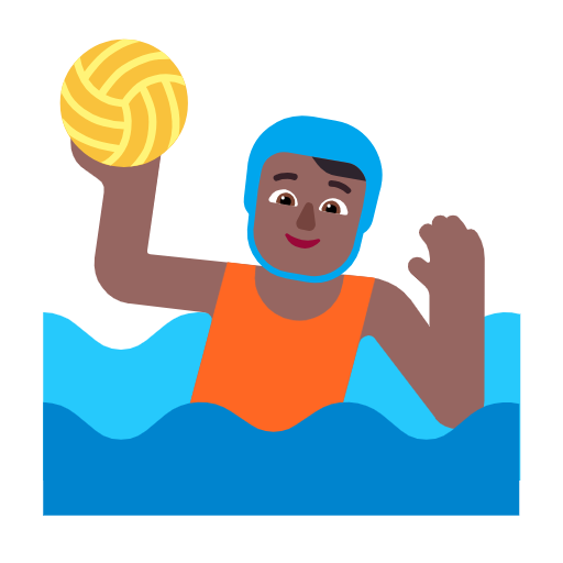 Pessoa Jogando Polo Aquático: Pele Morena Escura para Microsoft Windows 11 24H2 August 2025 Update