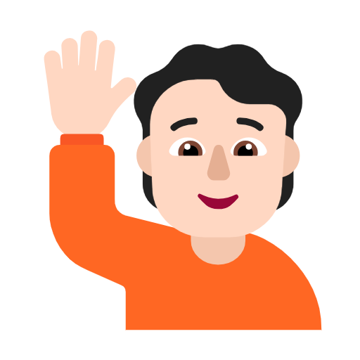 Pessoa Levantando A Mão: Pele Clara para Microsoft Windows 11 24H2 August 2025 Update
