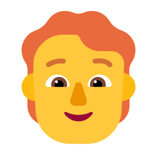 Person: Red Hair for Microsoft Windows 11 24H2 August 2025 Update