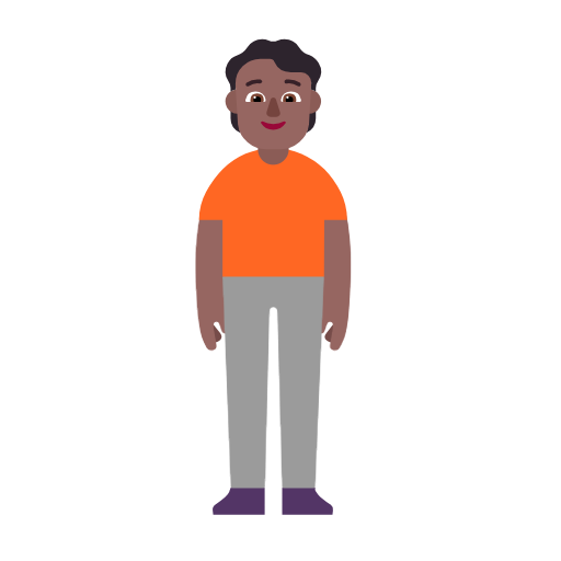 Pessoa Em Pé: Pele Morena Escura para Microsoft Windows 11 24H2 August 2025 Update