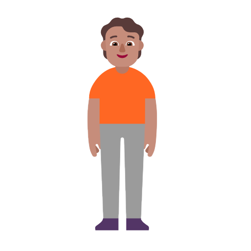 Pessoa Em Pé: Pele Morena para Microsoft Windows 11 24H2 August 2025 Update