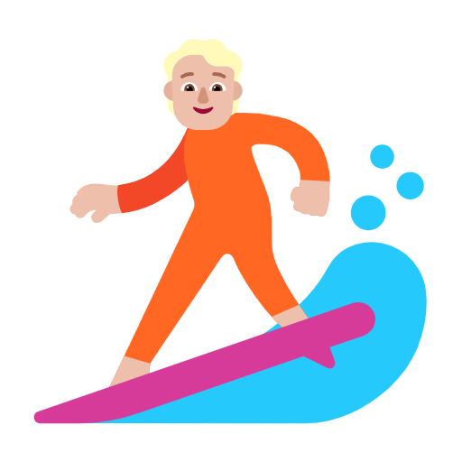 Surfista: Pele Morena Clara para Microsoft Windows 11 24H2 August 2025 Update