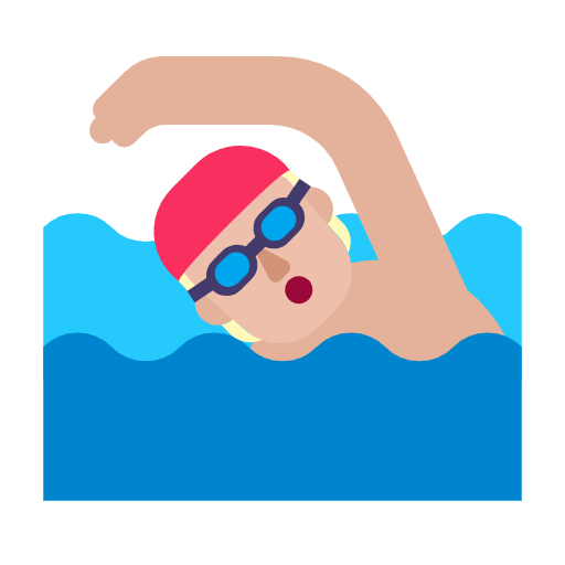 Pessoa Nadando: Pele Morena Clara para Microsoft Windows 11 24H2 August 2025 Update