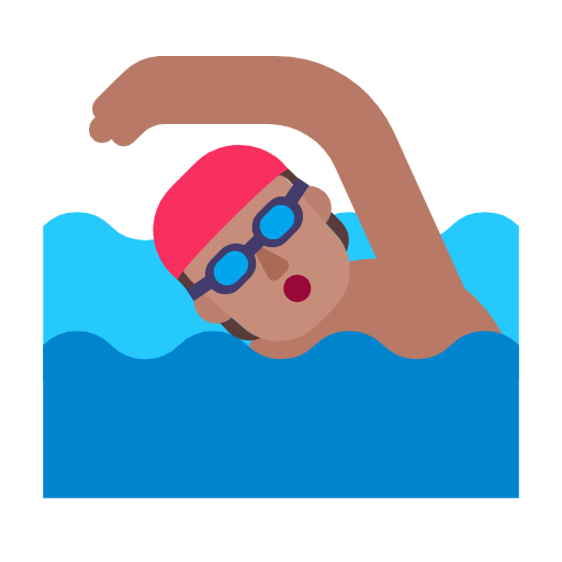 Плавання: середній тон шкіри для Microsoft Windows 11 24H2 August 2025 Update