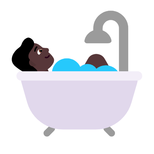 Pessoa Tomando Banho: Pele Escura para Microsoft Windows 11 24H2 August 2025 Update