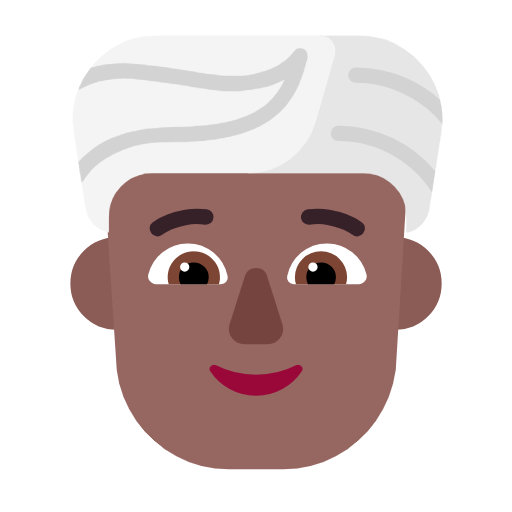 Людина в тюрбані: темний тон шкіри для Microsoft Windows 11 24H2 August 2025 Update