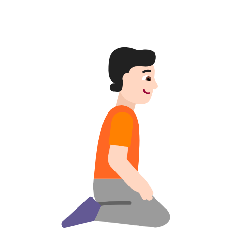 Pessoa ajoelhada de frente para a direita: tom de pele claro para Microsoft Windows 11 24H2 August 2025 Update