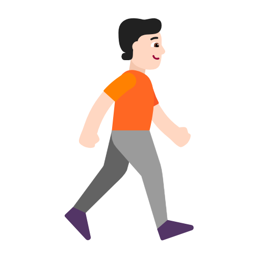 Pessoa caminhando de frente para a direita: tom de pele claro para Microsoft Windows 11 24H2 August 2025 Update