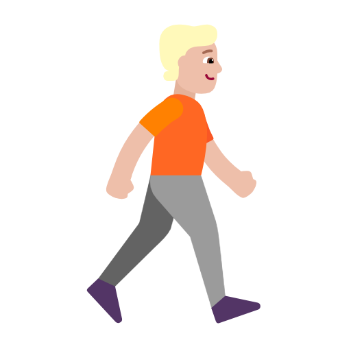 Pessoa caminhando de frente para a direita: tom de pele médio-claro para Microsoft Windows 11 24H2 August 2025 Update