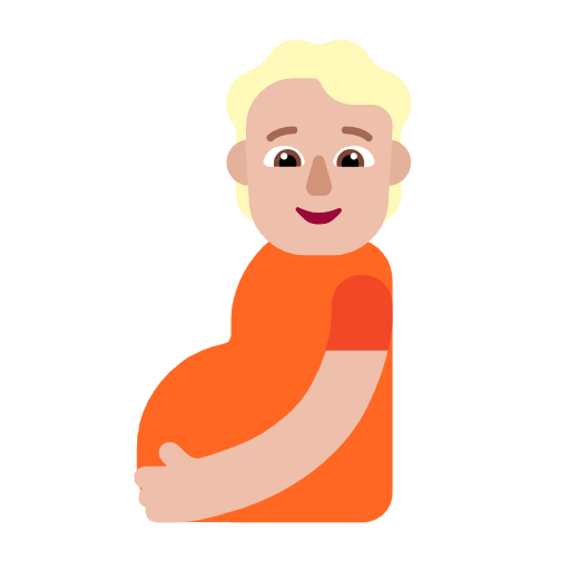 Вагітна людина: світлий тон шкіри для Microsoft Windows 11 24H2 August 2025 Update