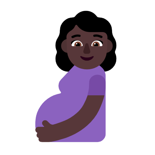 Mulher grávida: Tom de Pele Escura para Microsoft Windows 11 24H2 August 2025 Update