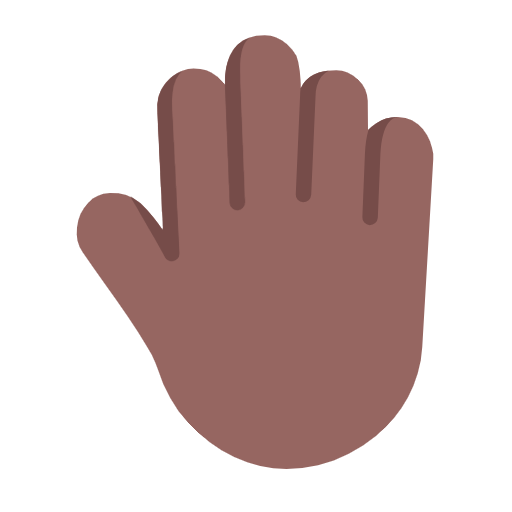 Raised Back of Hand: Medium-Dark Skin Tone for Microsoft Windows 11 24H2 August 2025 Update
