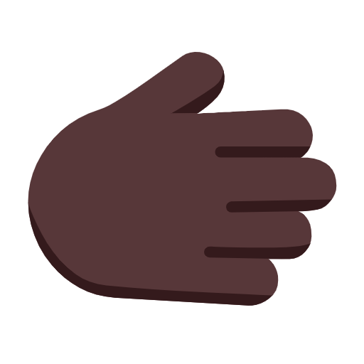 Рука праворуч: дуже темний тон шкіри для Microsoft Windows 11 24H2 August 2025 Update