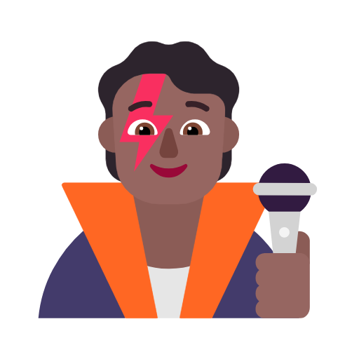 Співак: темний тон шкіри для Microsoft Windows 11 24H2 August 2025 Update