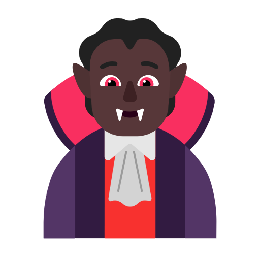 Вампір: дуже темний тон шкіри для Microsoft Windows 11 24H2 August 2025 Update