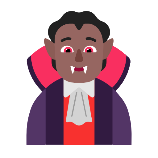 Vampiro: Pele Morena Escura para Microsoft Windows 11 24H2 August 2025 Update