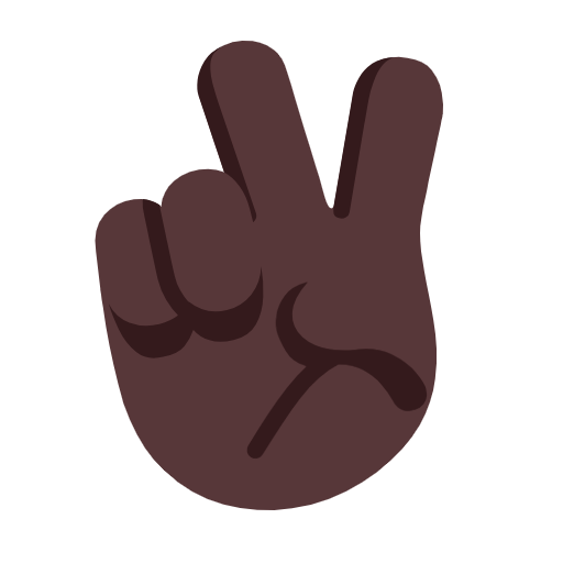 Mão Em V De Vitória: Pele Escura para Microsoft Windows 11 24H2 August 2025 Update