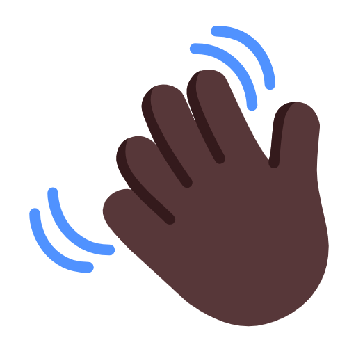 Mão Acenando: Pele Escura para Microsoft Windows 11 24H2 August 2025 Update