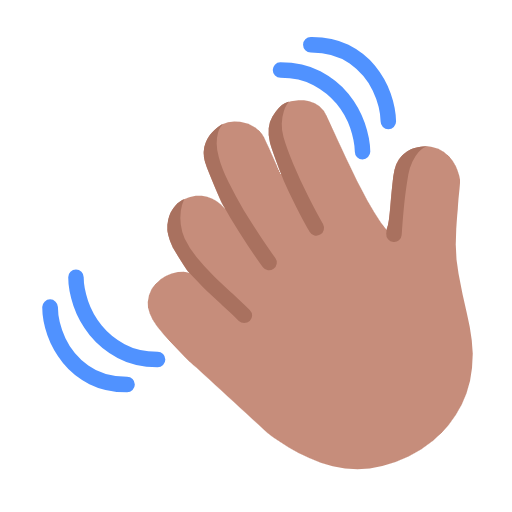 Махає рукою: середній тон шкіри для Microsoft Windows 11 24H2 August 2025 Update