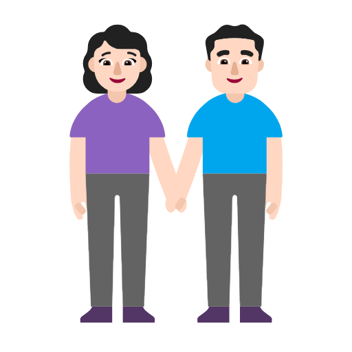 Mulher And Homem Holding Hands: Pele Clara para Microsoft Windows 11 24H2 August 2025 Update