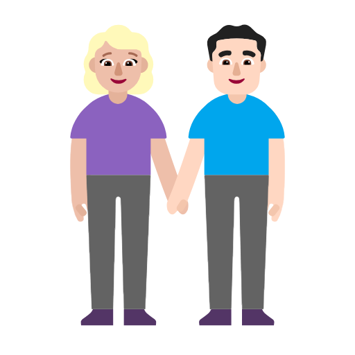 Mulher And Homem Holding Hands: Pele Morena Clara, Pele Clara para Microsoft Windows 11 24H2 August 2025 Update
