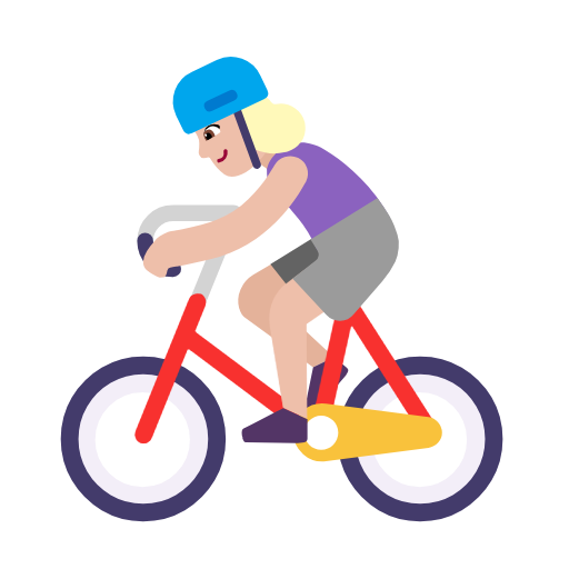 Mulher Ciclista: Pele Morena Clara para Microsoft Windows 11 24H2 August 2025 Update