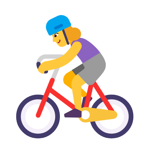 Жінка на велосипеді для Microsoft Windows 11 24H2 August 2025 Update