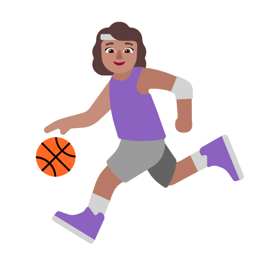 Mulher Jogando Basquete: Pele Morena para Microsoft Windows 11 24H2 August 2025 Update