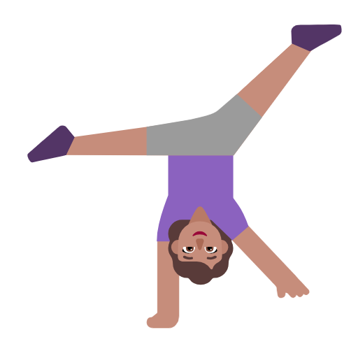 Жінка-акробат: середній тон шкіри для Microsoft Windows 11 24H2 August 2025 Update