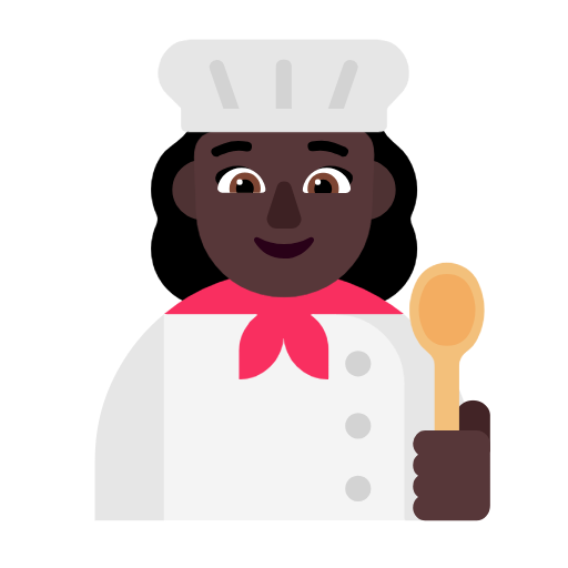 Cozinheira: Pele Escura para Microsoft Windows 11 24H2 August 2025 Update