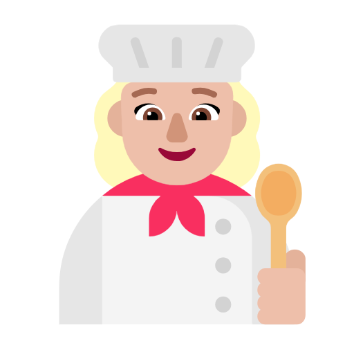 Cozinheira: Pele Morena Clara para Microsoft Windows 11 24H2 August 2025 Update